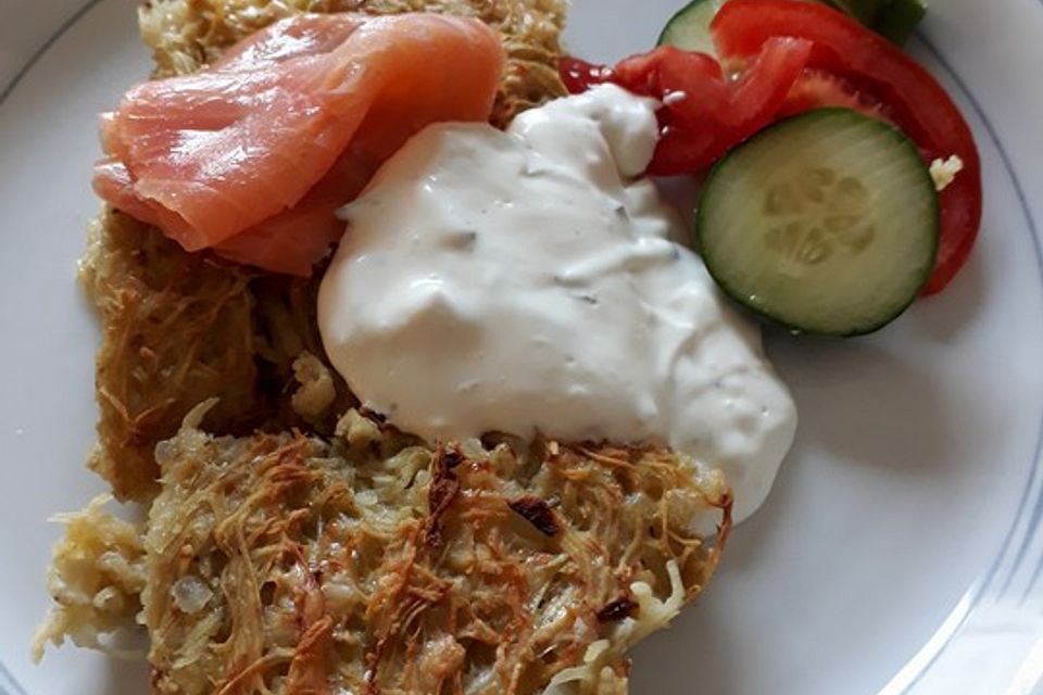 Kartoffel-Käse-Rösti vom Blech