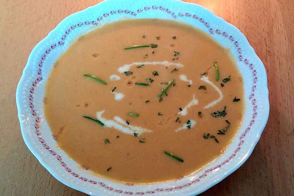 Kokos-Curry-Süßkartoffelsuppe