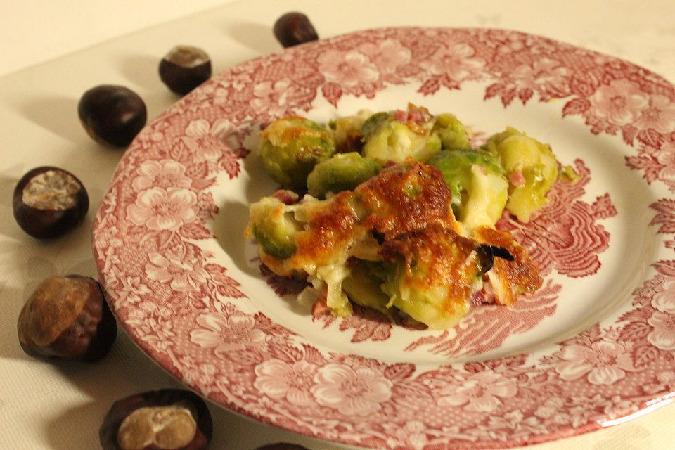 Rosenkohl-Speck Auflauf Rosenkohl-Speck Auflauf