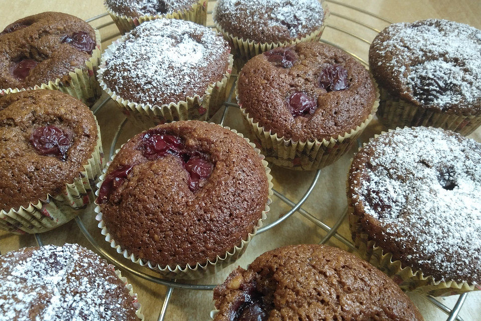 Glutenfreie Schoko-Nuss-Muffins