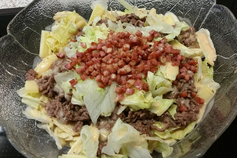 Big Mac Salat Low Carb