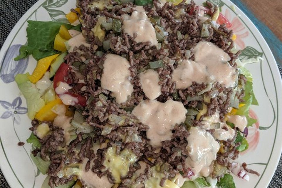 Big Mac Salat Low Carb