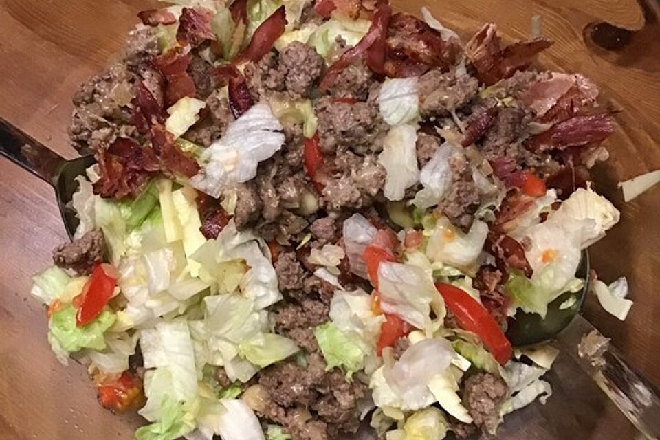 Big Mac Salat Low Carb