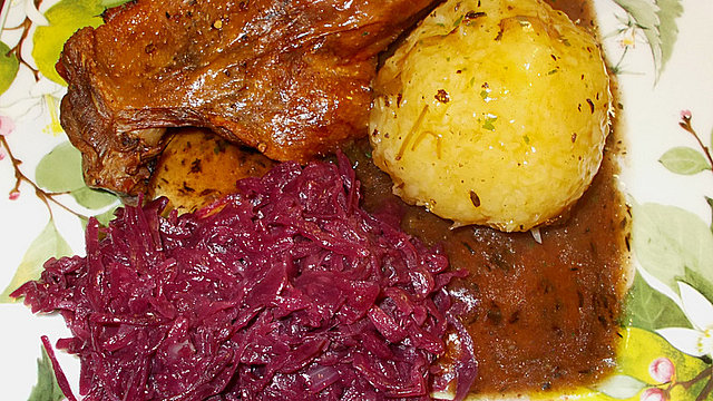 Gänsekeulen aus dem Ofen mit Zimt-Rotwein-Sauce von Tiniyani17 Gänsekeulen aus dem Ofen mit Zimt-Rotwein-Sauce von Tiniyani17