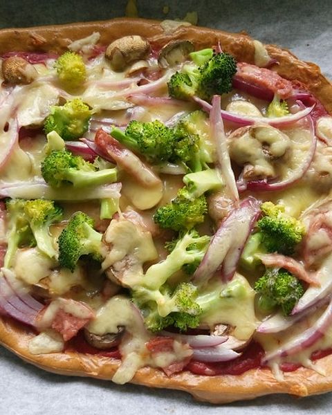 Low-Carb Pizzaboden