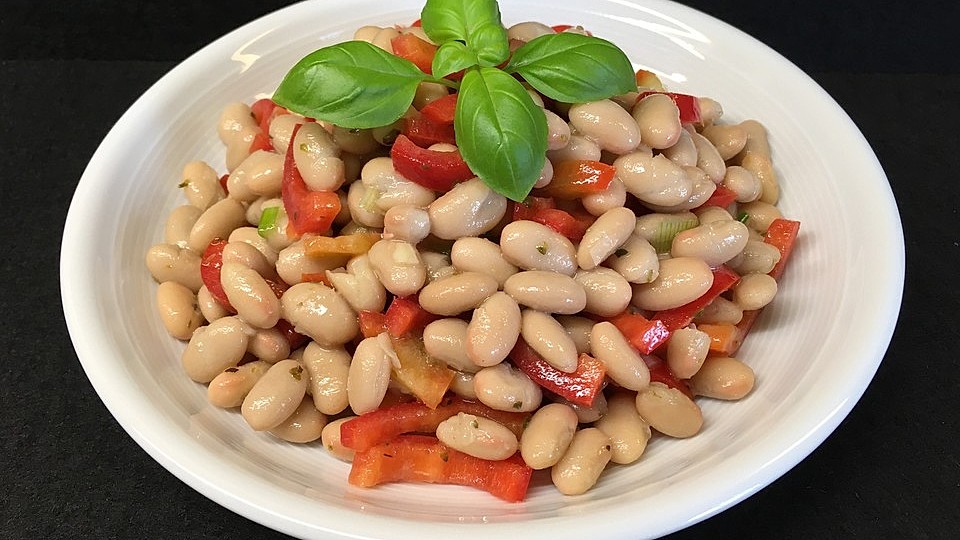 Weißer Bohnensalat mit Paprika| Chefkoch