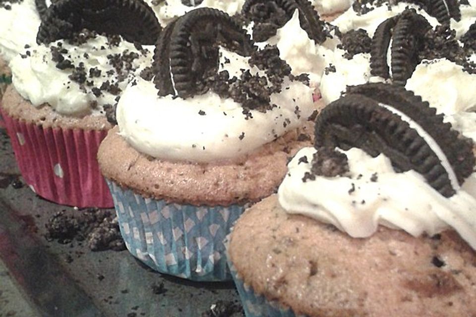 Einfache Oreo-Cupcakes