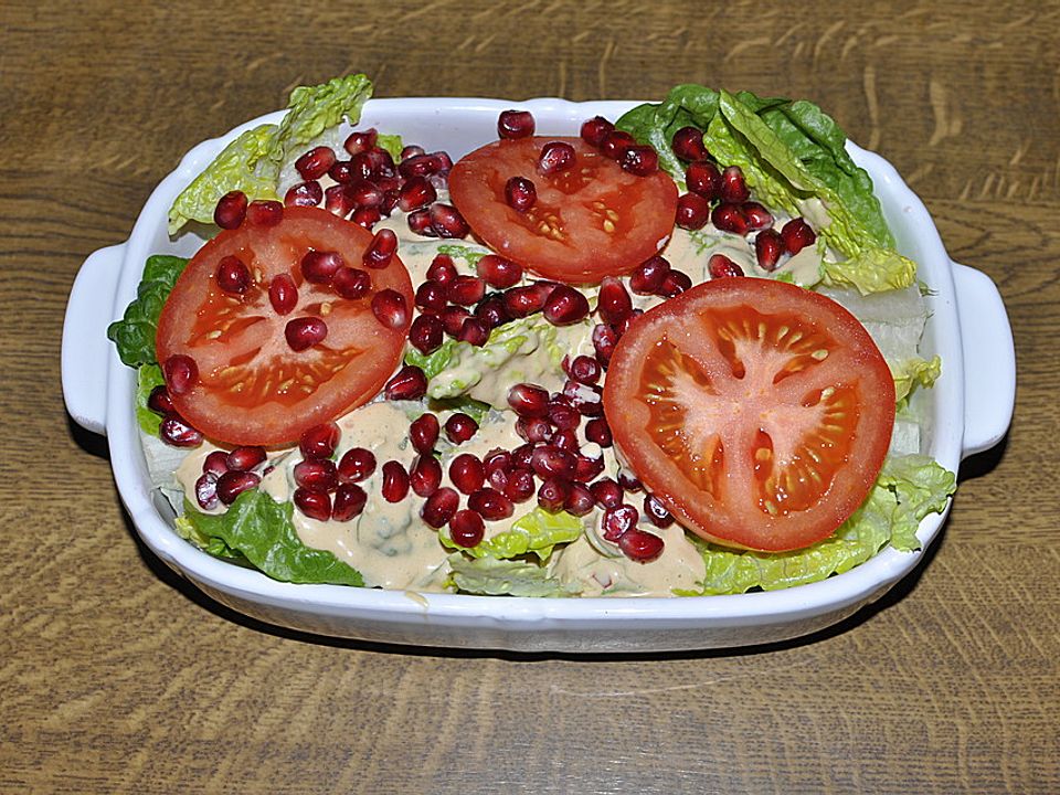 Romana-Salat mit Dressing von inwong| Chefkoch