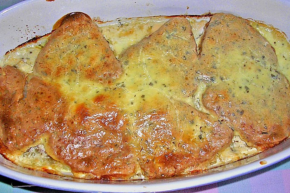 Überbackene Kasseler - Rösti - Pfanne