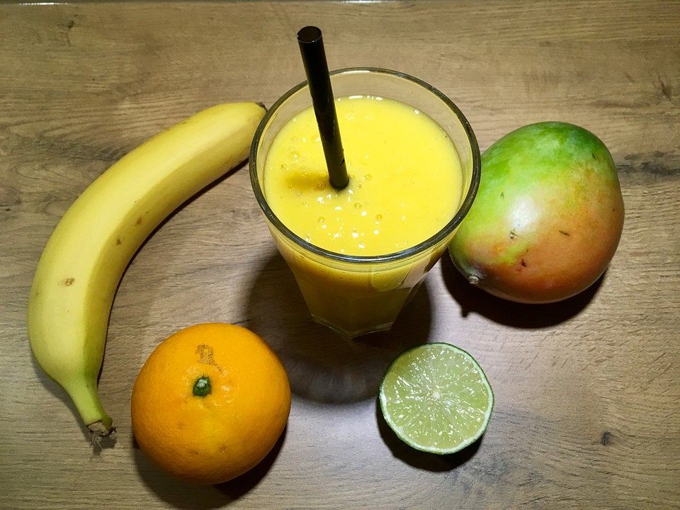 Mango-Orangen-Bananen Smoothie mit Limette von Tolus-Rezepte | Chefkoch