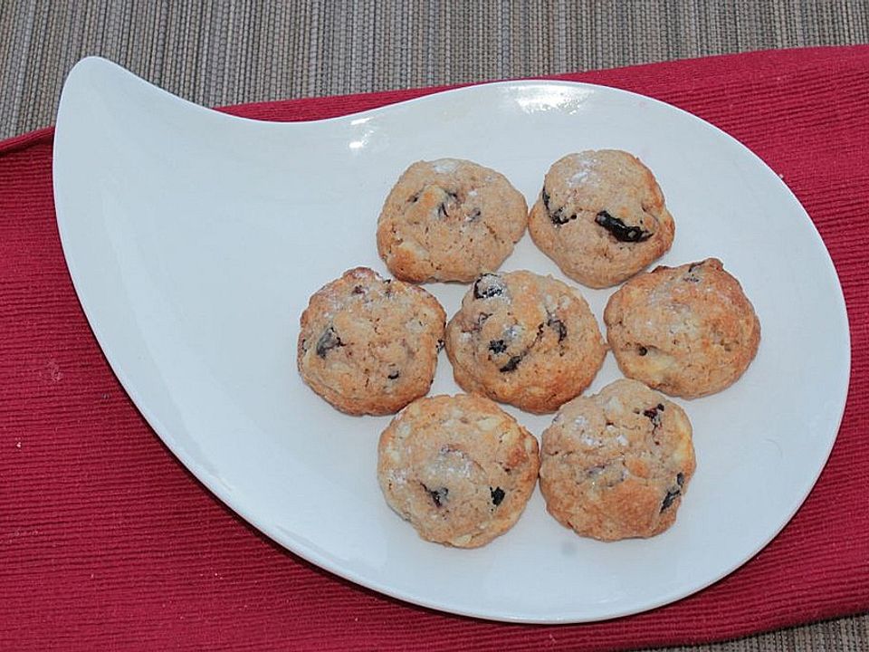 Amarenakenakirsch-Weiße-Schokolade-Cookies von patty89| Chefkoch