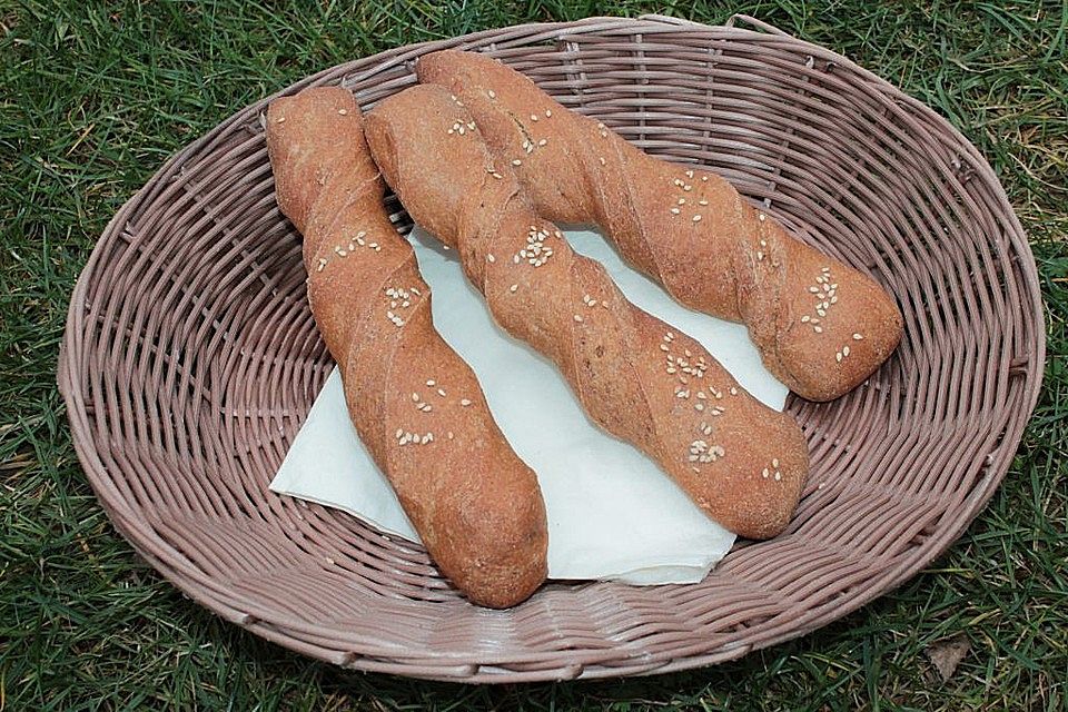 Roggen-Dinkel-Vollkornseelen mit Sauerteig