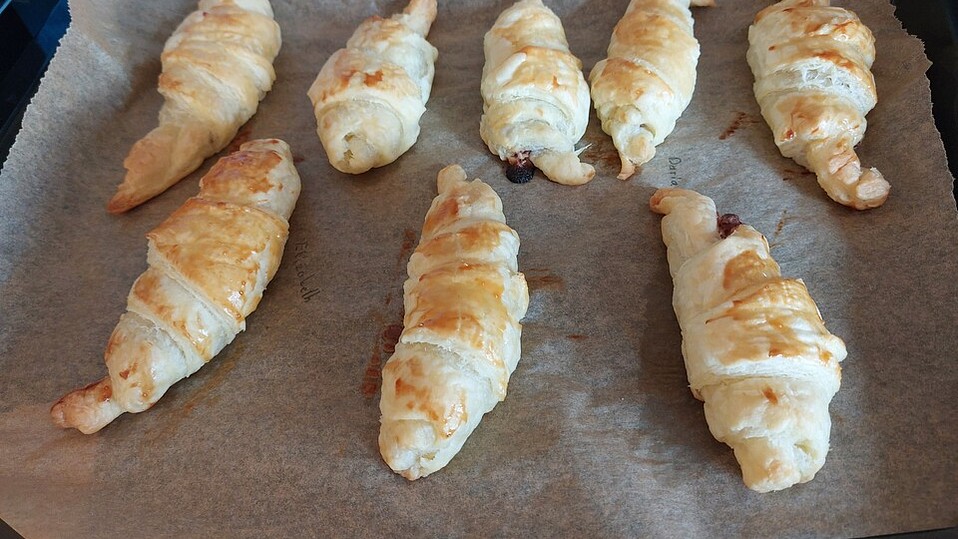 Schokoriegel-Croissant aus Blätterteig von lama1974