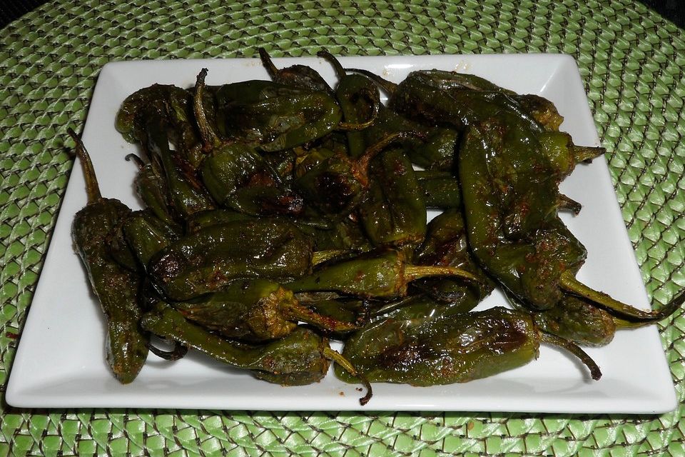 Pimientos de Padrón mit Fleur de Sel