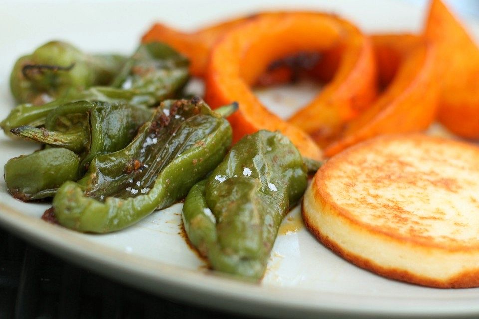 Pimientos de Padrón mit Fleur de Sel