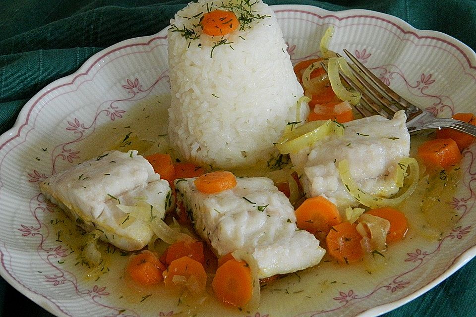 Fischpfanne mit Ingwer und Honig