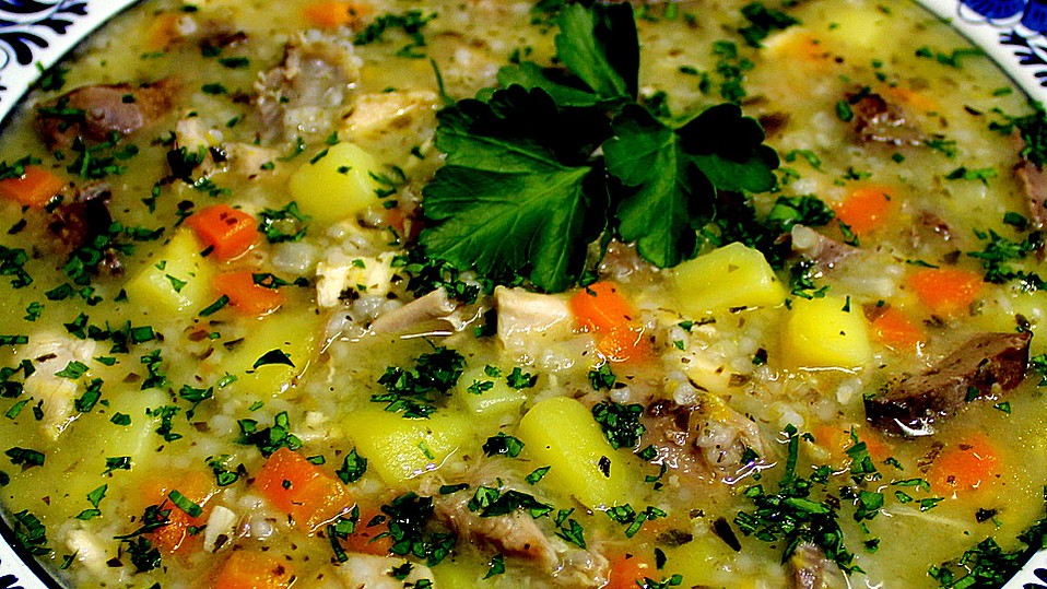Graupensuppe mit Hühnerfleisch von flobina