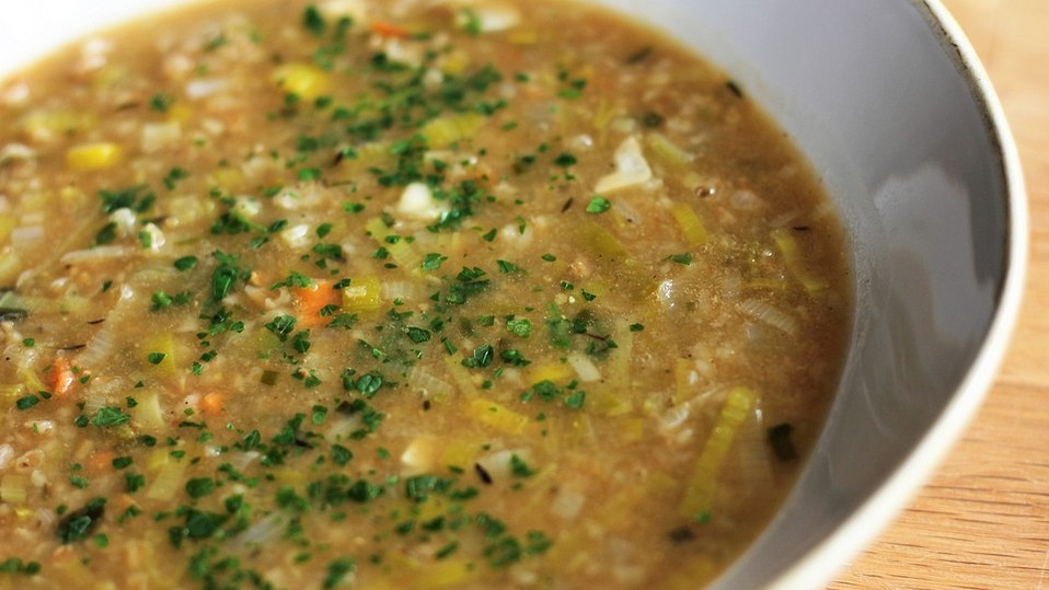 Vegane Käse-Lauch-Suppe mit Grünkern von Mrs_B_89 Vegane Käse-Lauch-Suppe mit Grünkern von Mrs_B_89