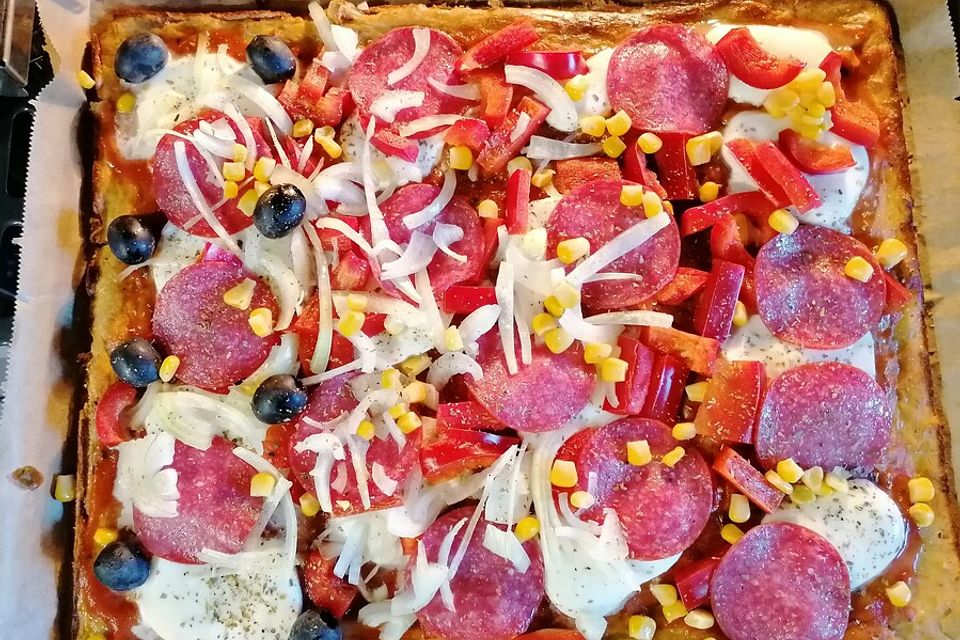 Thunfischpizza Low Carb