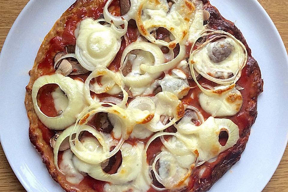 Thunfischpizza Low Carb