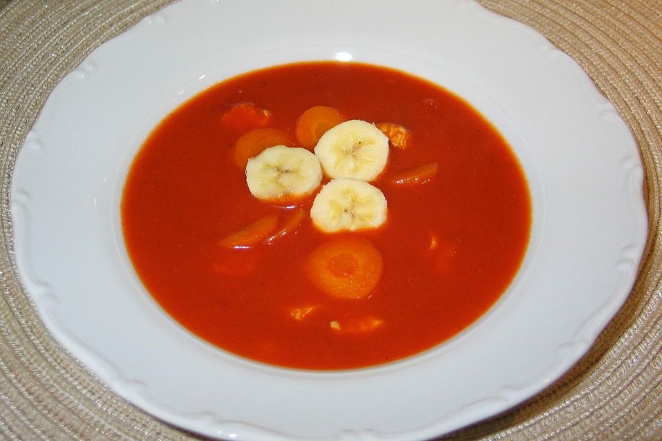 Chili-Bananen-Tomatensuppe