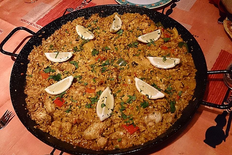 Paella vom Spanier