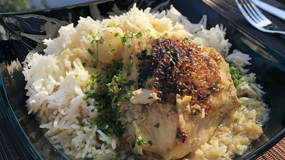 Chicken Yassa - Scharfes Hähnchen in Senf-Zitronen-Chili-Soße von Gia1961