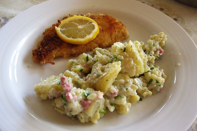 Gebratener Seelachs mit lauwarmem Kartoffelsalat von Haribö91| Chefkoch