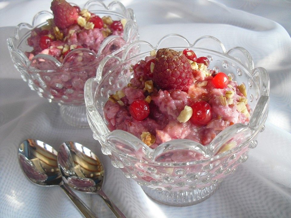 Himbeer-Johannisbeer-Kokos-Porridge von patty89| Chefkoch