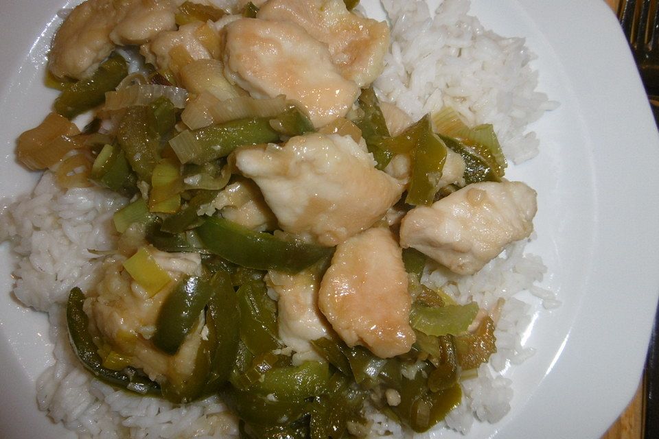 Chinesisches Hähnchen mit Gemüse