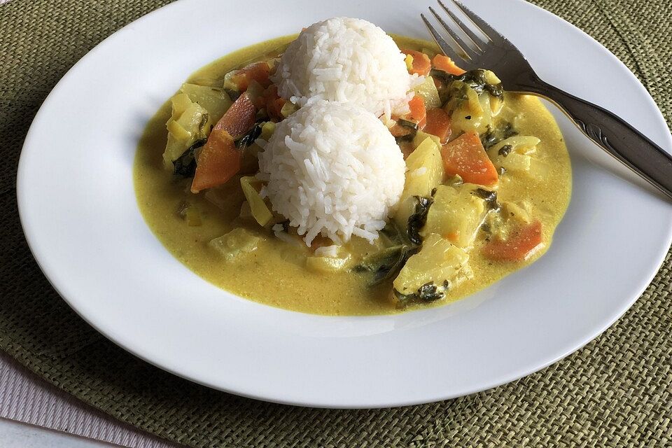 Vegetarisches oder veganes Thai-Curry