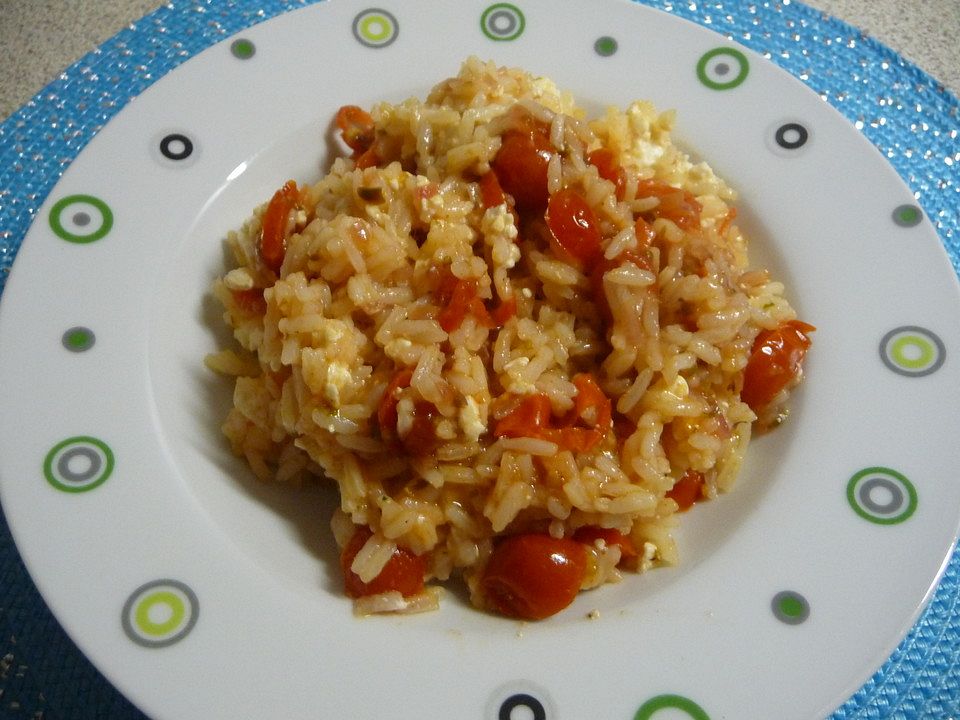 Reispfanne mit Tomaten und Feta-Käse von küchenfee-marie| Chefkoch