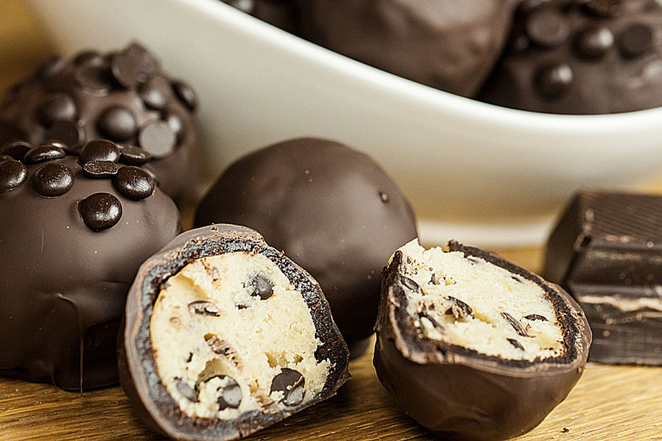 Chocolate Chip Cookie Dough Brownie Bombs