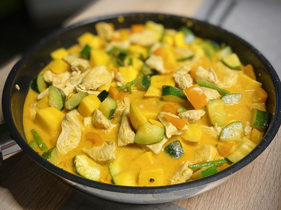 Curry mit Huhn, Mango und Gemüse von Cathi75 | Chefkoch