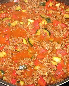 Gebratene Biberfleischpfanne