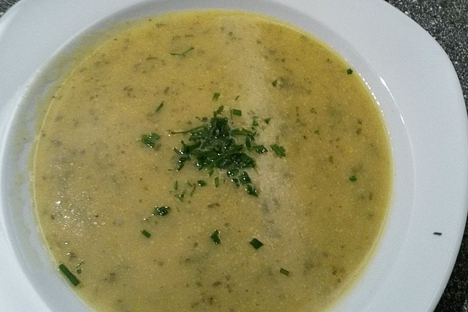 Kartoffel-Rucola-Suppe