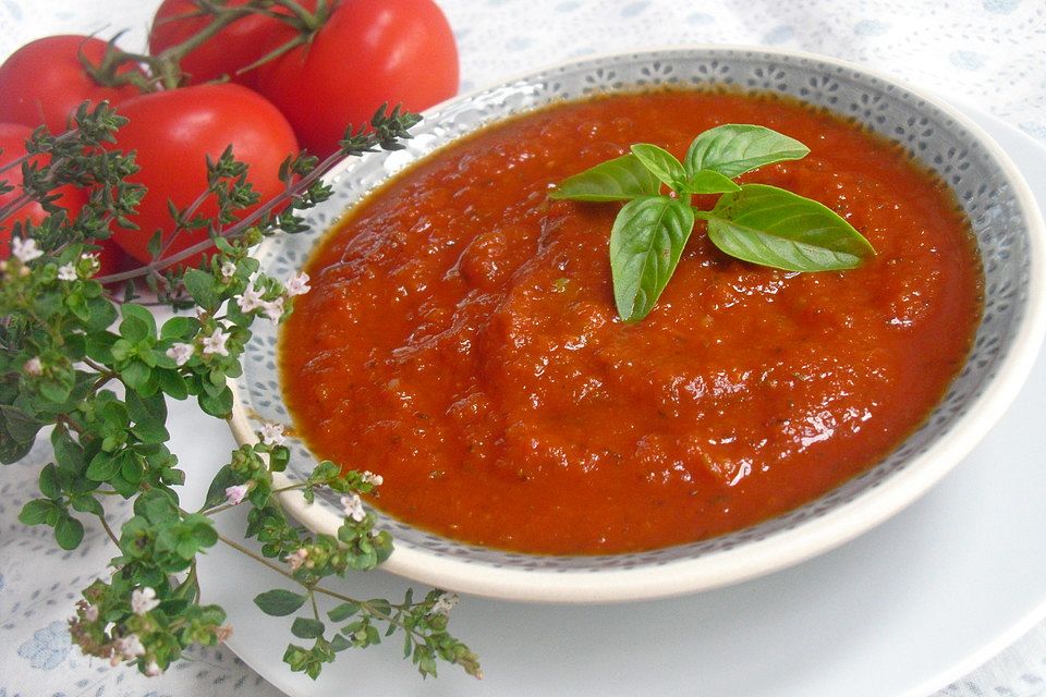 Tomatensauce für Pizza