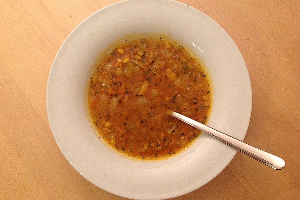 Vegane Gerstensuppe