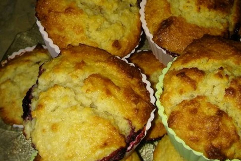 Glutenfreie Nuss-Himbeer-Muffins