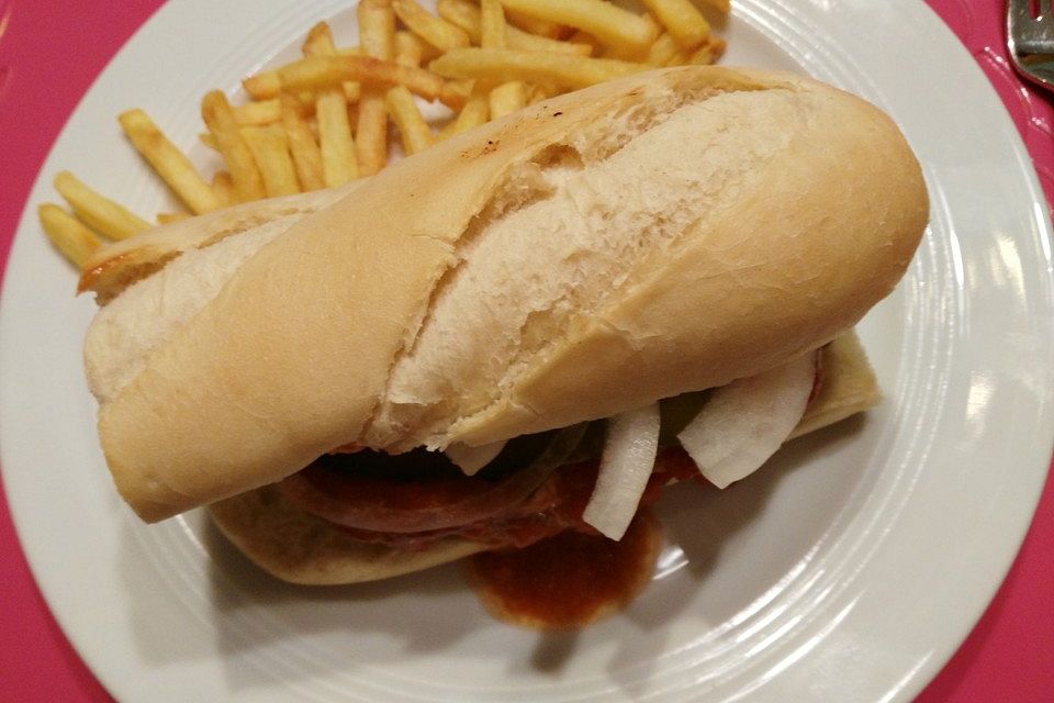 Amerikanische McRib Sandwiches Amerikanische McRib Sandwiches