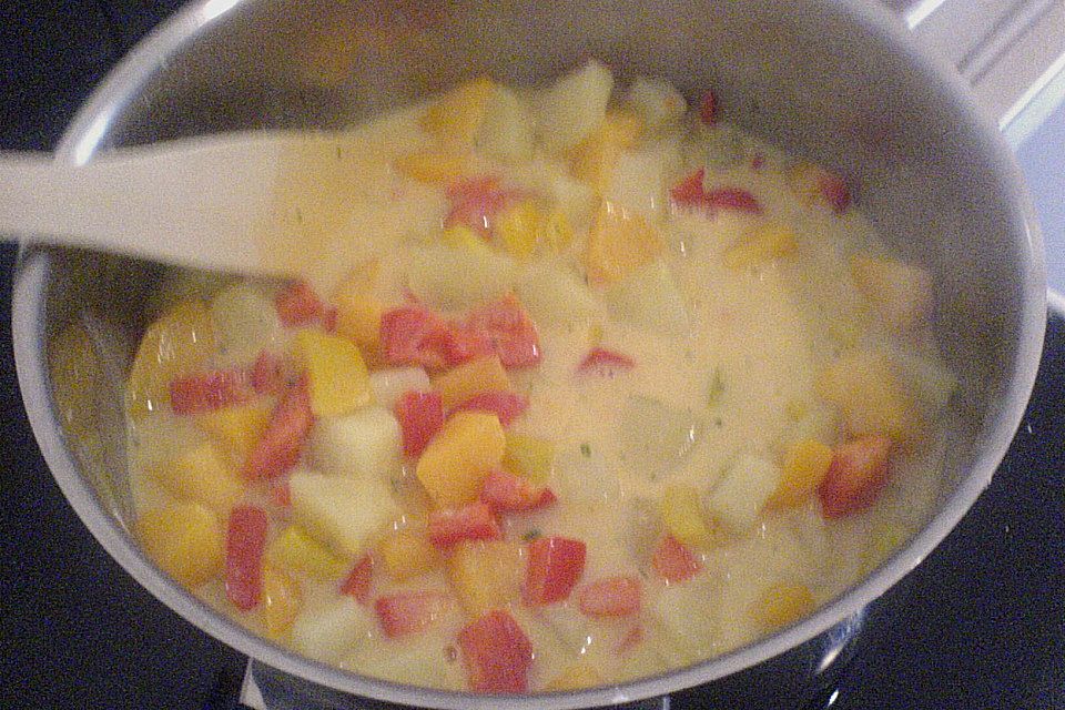 Kartoffel - Curry mit Pfirsich