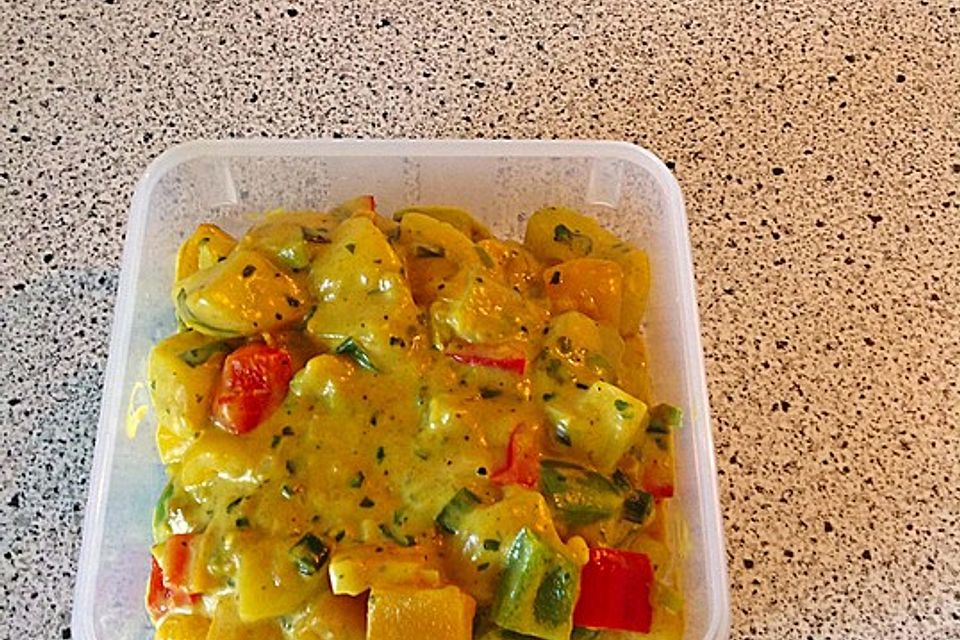 Kartoffel - Curry mit Pfirsich