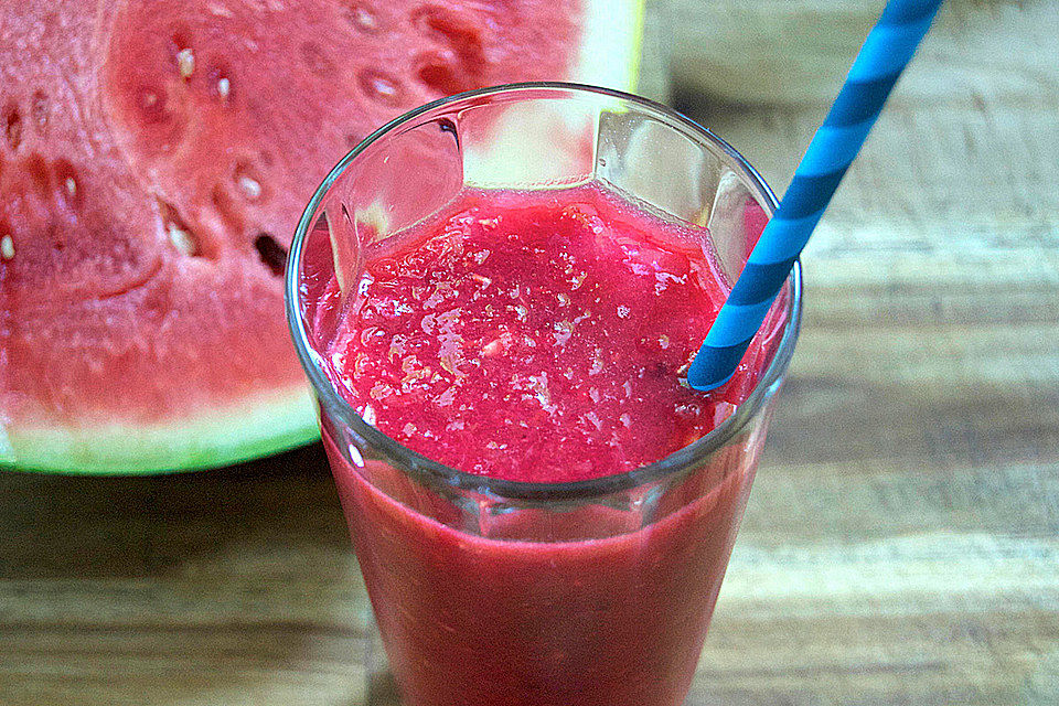 Wassermelonen-Himbeer-Drink