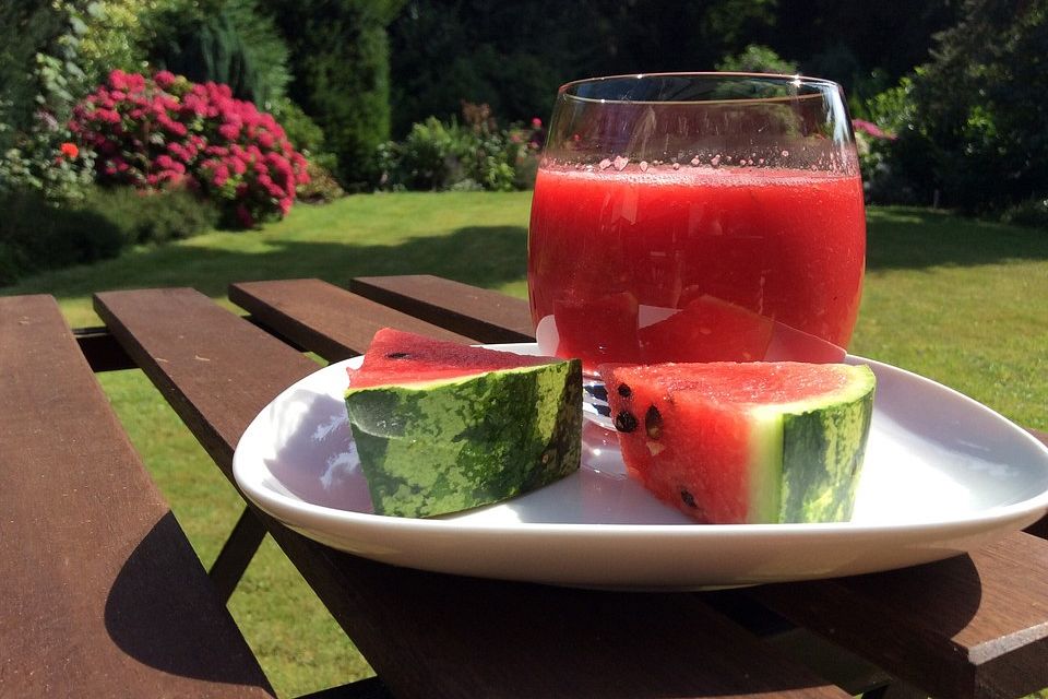 Wassermelonen-Himbeer-Drink