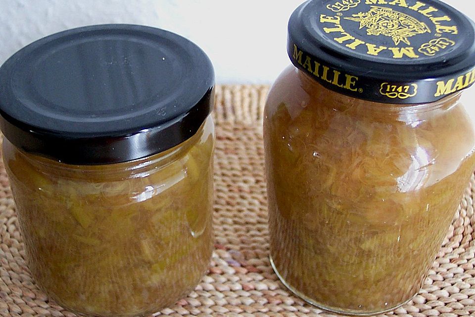 Rhabarber - Marmelade mit Ingwer