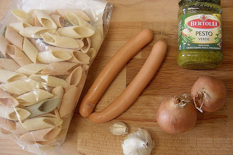 Schnelle Pesto - Nudeln