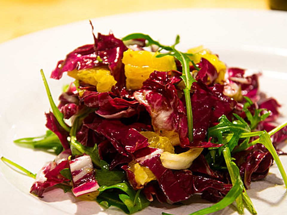 Rucola-Radicchio-Salat mit Orange von catbuddy| Chefkoch