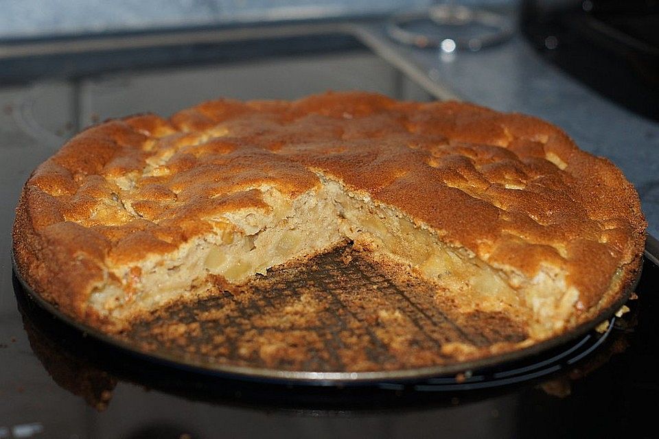 Kalorienarmer Sherry-Apfelkuchen