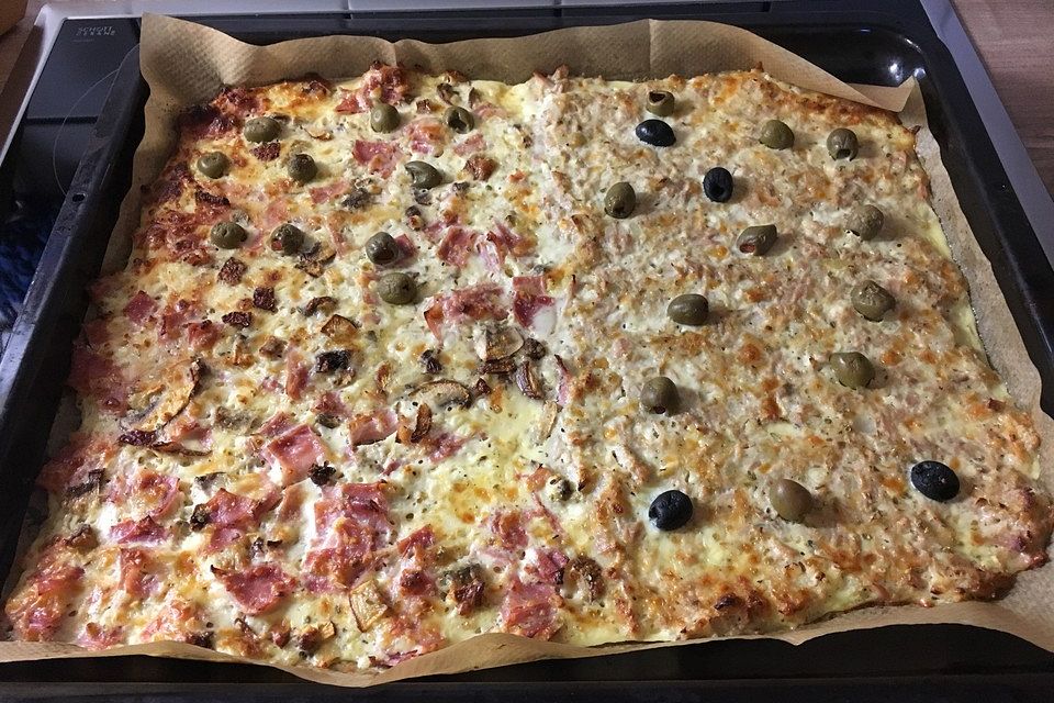 Schüttelpizza low carb