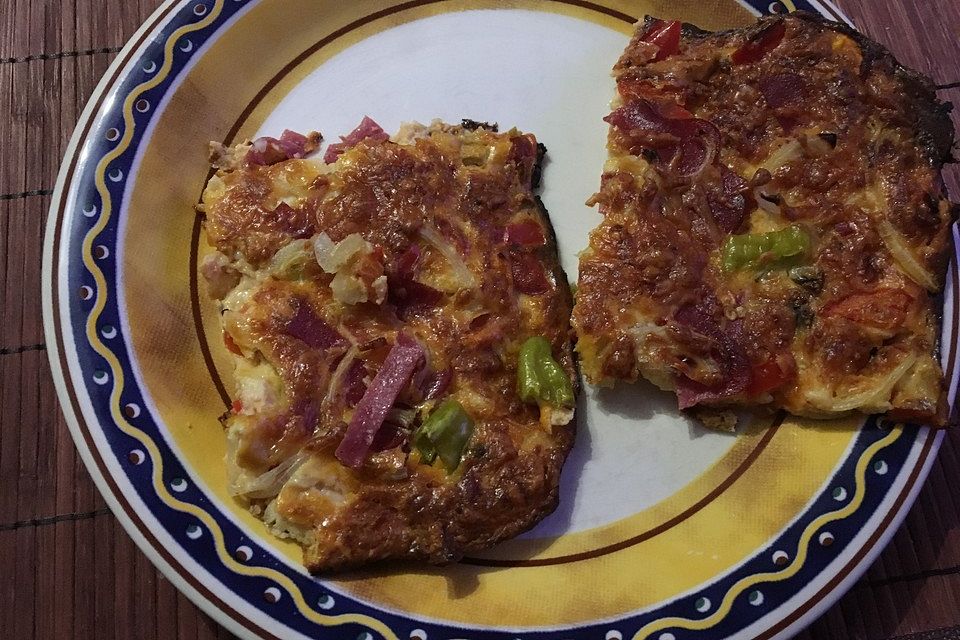 Schüttelpizza low carb